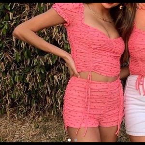 Pink Tiger mist Toronto set (both top and bottom)